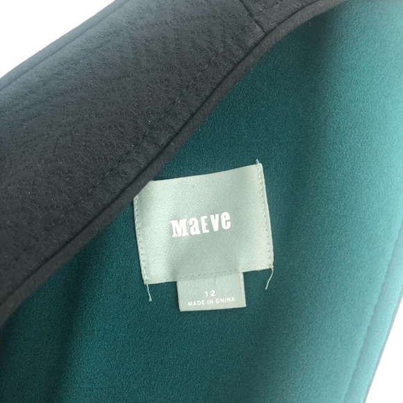 Anthropologie Maeve Geometric Black Cocktail Dress - Picture 4 of 4